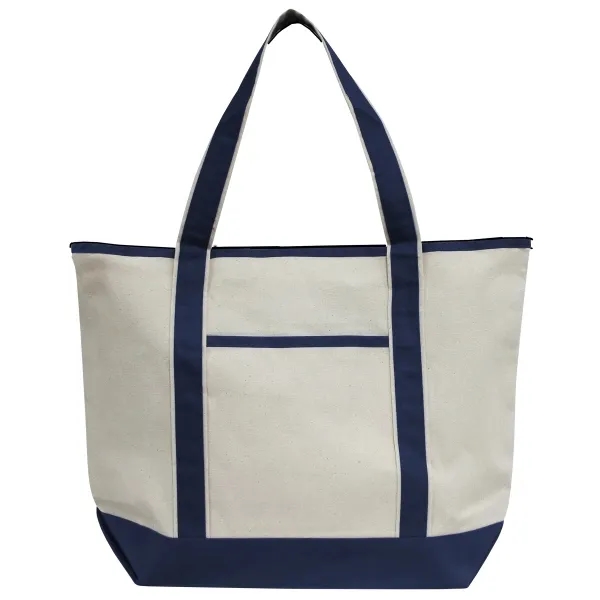 Cotton canvas boat tote with 28" handles, a 6" gusset bottom,... from ASI 90859 Tempo Industries Inc
