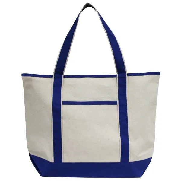 Cotton canvas boat tote with 28" handles, a 6" gusset bottom,... from ASI 90859 Tempo Industries Inc