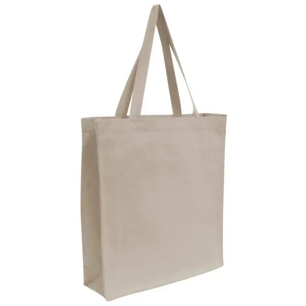 Cotton canvas shopping tote bag with 24" web handles and a... from ASI 90859 Tempo Industries Inc