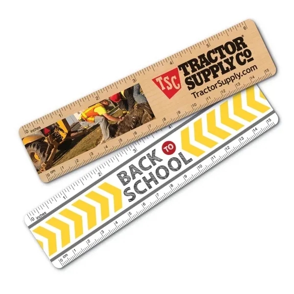 White 6" ruler with easy-to-read inches and centimeters as well as... from ASI 90859 Tempo Industries Inc / Tempo Tempoline