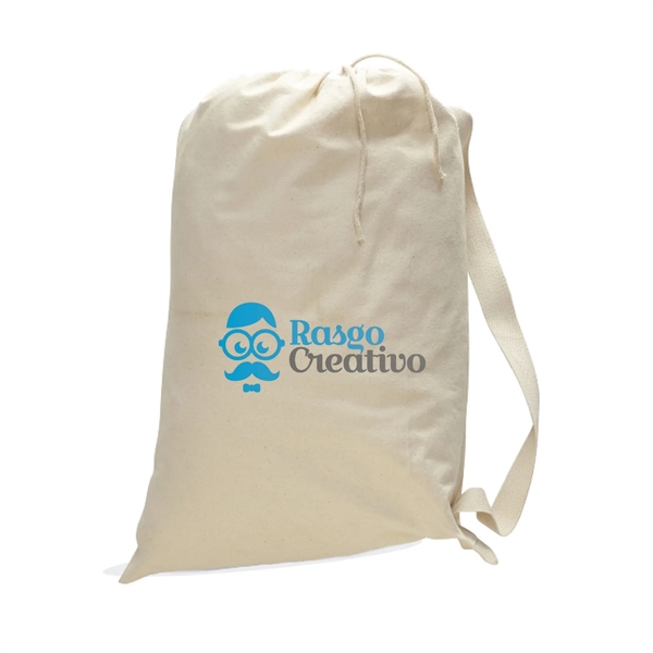 33" x 17" BrandGear® Versa 12 ounce cotton laundry tote with... from ASI 90859 Tempo Industries Inc