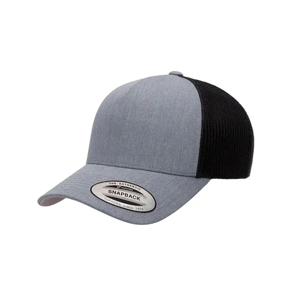 Yupoong adult 5-panel retro trucker cap with a 5-panel, structured, mid-profile... from ASI 34063 alphabroder