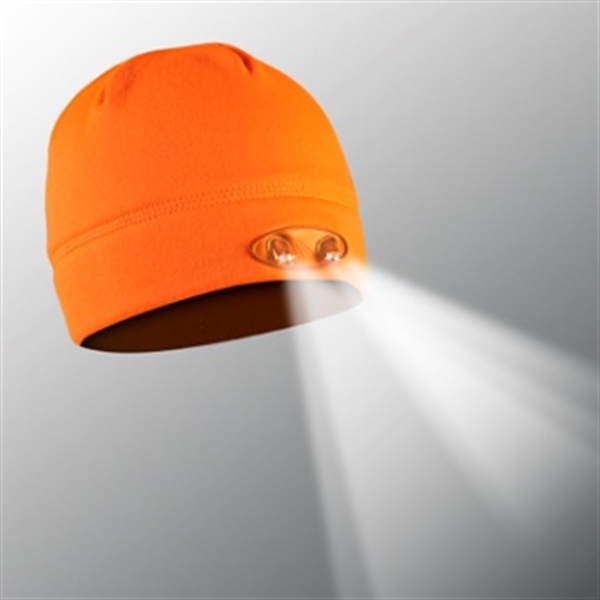 Ultra-bright LED Technology beanie with premium compression fleece providing hands-free lighting.... from ASI 75825 Panther Vision