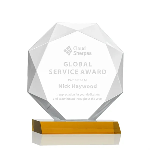 Striking Starfire Octagon award refracts light through all of its facets... from ASI 84592 St Regis Group / St Regis