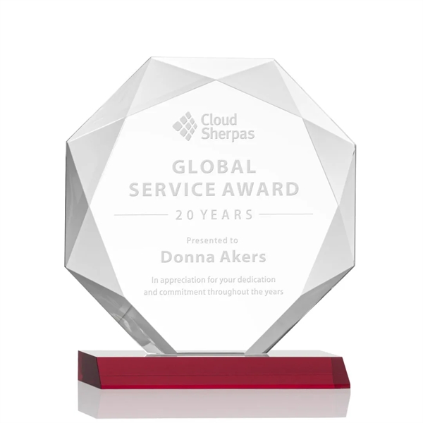 Striking Starfire Octagon award refracts light through all of its facets... from ASI 84592 St Regis Group / St Regis