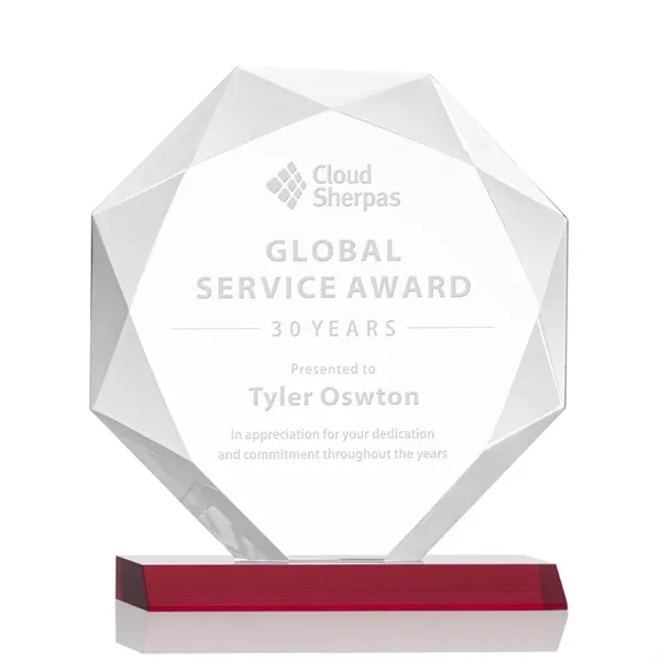 Striking Starfire Octagon award refracts light through all of its facets... from ASI 84592 St Regis Group / St Regis