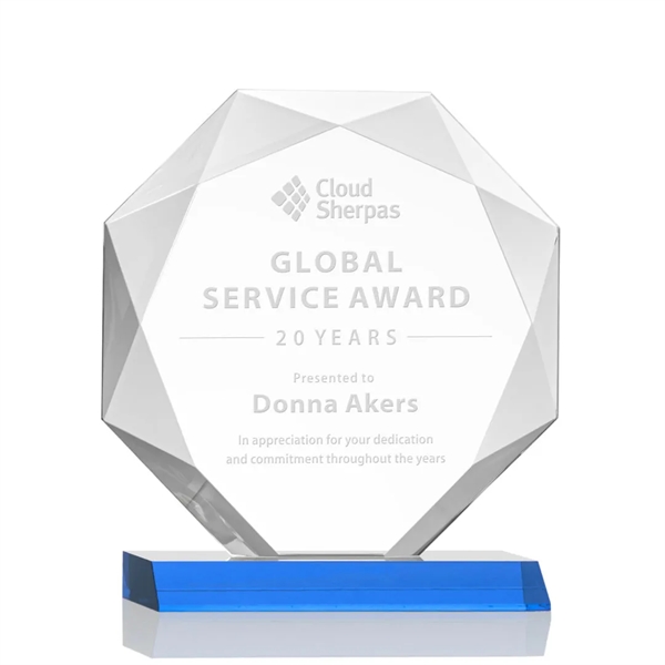 Striking Starfire Octagon award refracts light through all of its facets... from ASI 84592 St Regis Group / St Regis