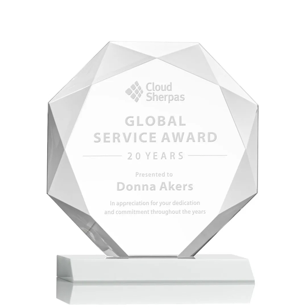 Striking Starfire Octagon award refracts light through all of its facets... from ASI 84592 St Regis Group / St Regis