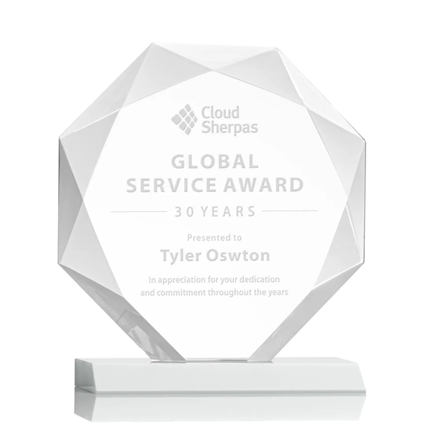 Striking Starfire Octagon award refracts light through all of its facets... from ASI 84592 St Regis Group / St Regis