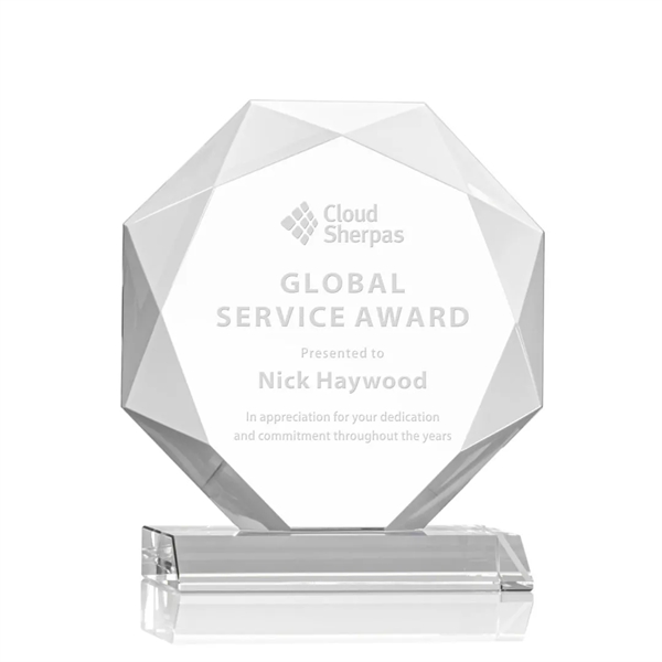 Striking Starfire Octagon award refracts light through all of its facets... from ASI 84592 St Regis Group / St Regis