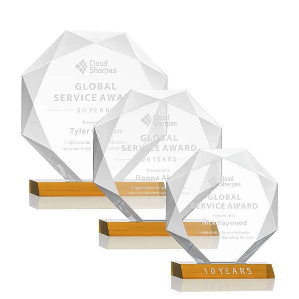 Striking Starfire Octagon award refracts light through all of its facets... from ASI 84592 St Regis Group / St Regis