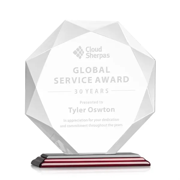 Striking Starfire Octagon award refracts light through all of its facets... from ASI 84592 St Regis Group / St Regis