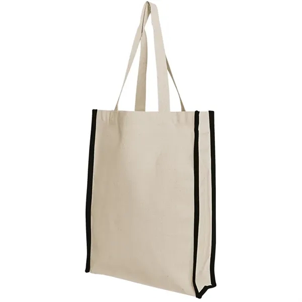 Accent Gusset Cotton Tote - An all purpose cotton tote bag... from ASI 67557 LimeLight Ent / Limelight USA