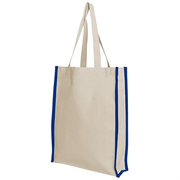 Accent Gusset Cotton Tote - An all purpose cotton tote bag... from ASI 67557 LimeLight Ent / Limelight USA