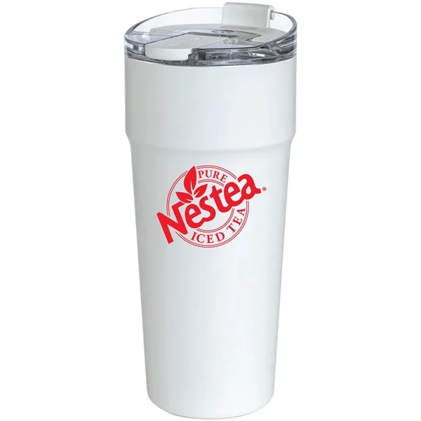 Double-wall, vacuum-insulated, stainless steel tumbler with dual chambers... from ASI 80060 VisionUSA