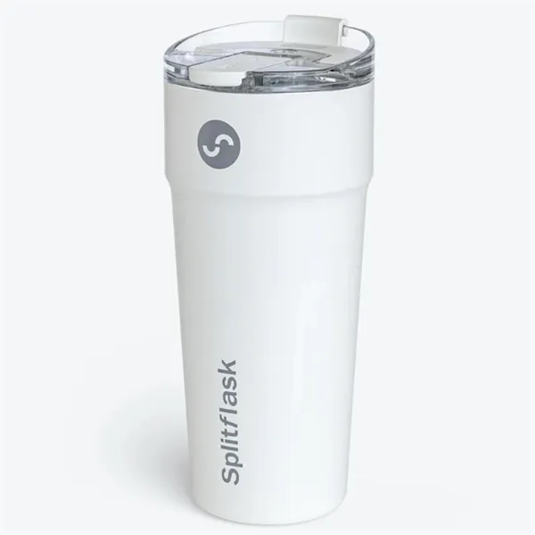 Double-wall, vacuum-insulated, stainless steel tumbler with dual chambers... from ASI 80060 VisionUSA