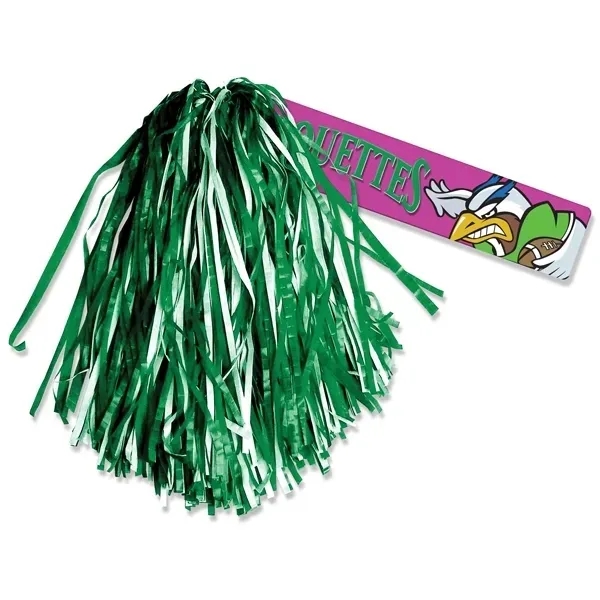 Pom pom featuring an economy 11" stick handle with full color... from ASI 68207 MAC Specialties Ltd / Sport Products
