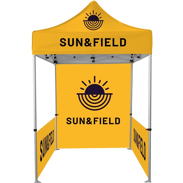 5'x5' Hex Aluminum Frame Tent Kit w/full color imprint on 600D... from ASI 49891 Discount Marketing Products / DMP
