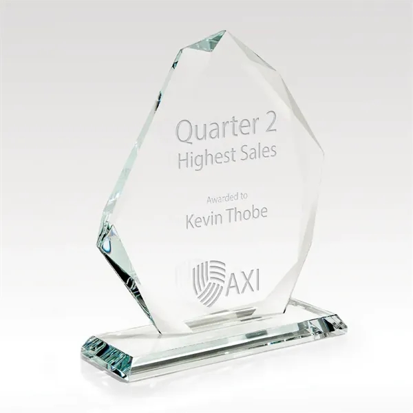 6 1/4" x 7 1/2" x 2 1/4" glass award with... from ASI 93986 Visions/Awardcraft / Visions Awards