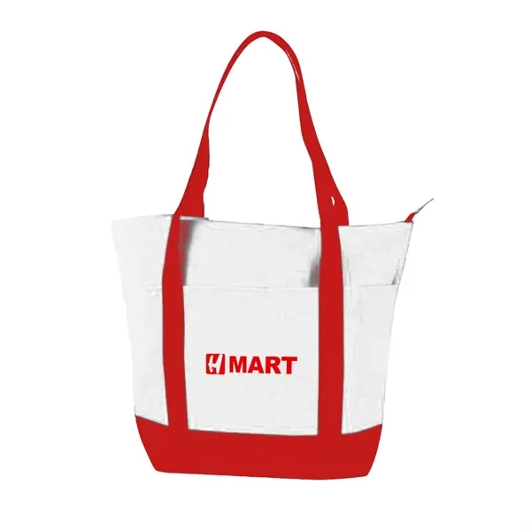 Polyester multi pocket zipper tote bag.... from ASI 31517 Admart Products / Admart Line