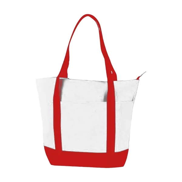 Polyester multi pocket zipper tote bag.... from ASI 31517 Admart Products / Admart Line