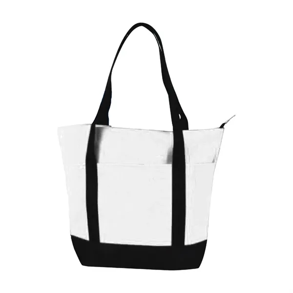 Polyester multi pocket zipper tote bag.... from ASI 31517 Admart Products / Admart Line