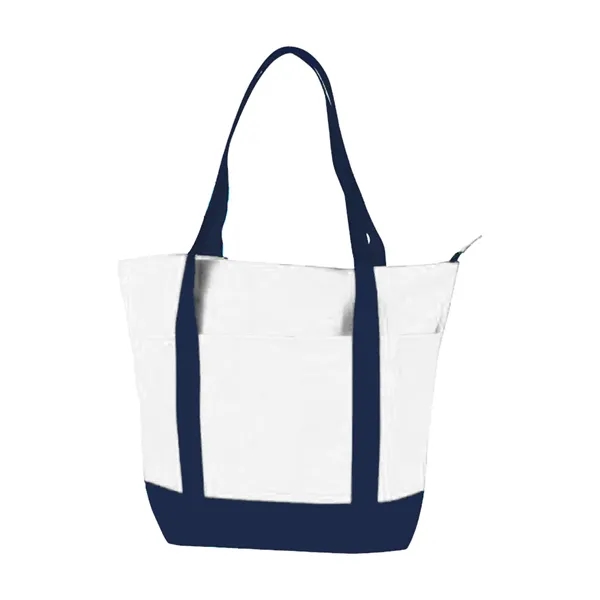 Polyester multi pocket zipper tote bag.... from ASI 31517 Admart Products / Admart Line