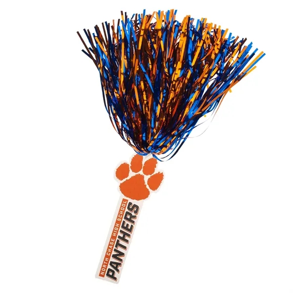 Spirit Stick Metallic Poms featuring streamers in solid or mixed colors.... from ASI 77280 Pepco Poms / Pepco Poms