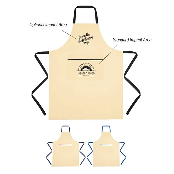 Cotton Cooking Apron Made Of 100% Cotton with One Large Front... from ASI 61125 Hit Promotional Products / Hit®