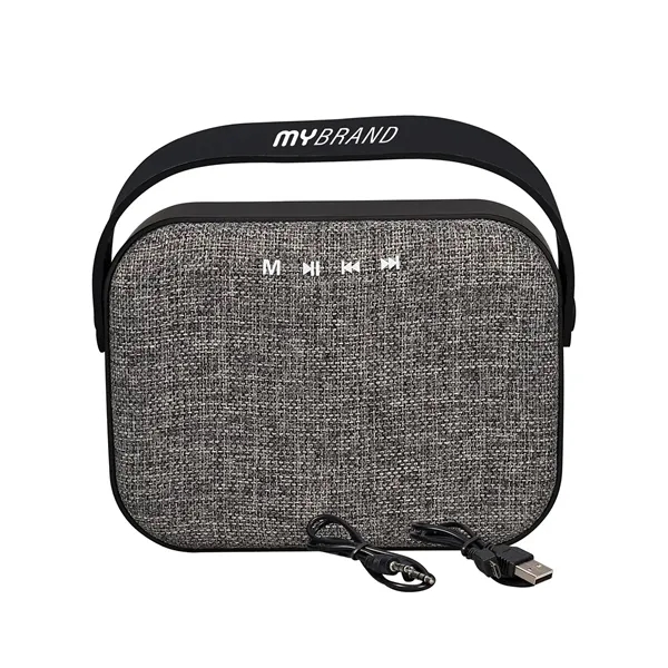 Large wireless speaker featuring heathered fabric front panel.... from ASI 79530 Prime Line