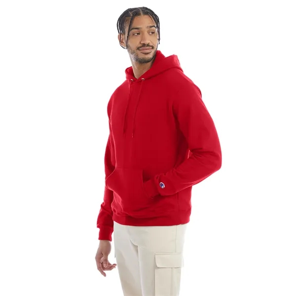 Moisture-wicking pullover hoodie with two-ply hood, dyed-to-match drawcord, and front pouch... from ASI 34063 alphabroder