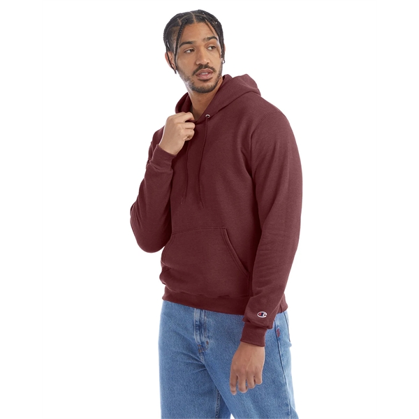 Moisture-wicking pullover hoodie with two-ply hood, dyed-to-match drawcord, and front pouch... from ASI 34063 alphabroder