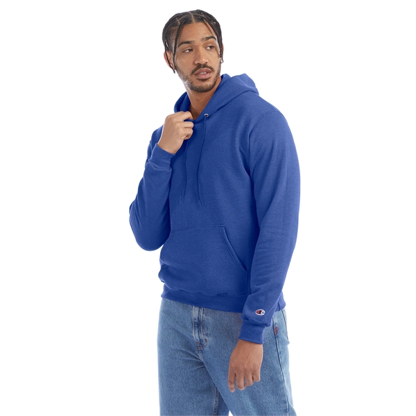 Moisture-wicking pullover hoodie with two-ply hood, dyed-to-match drawcord, and front pouch... from ASI 34063 alphabroder