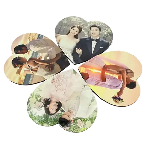 Heart design MDF magnet plus free sublimation heat transfer printing in... from ASI 37218 Athena Promo (tm)