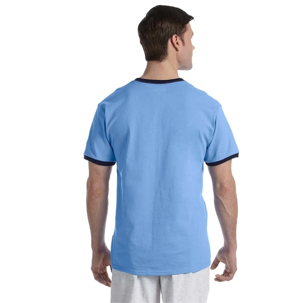 Adult t-shirt with a tag-free neck label, rib contrast collar and... from ASI 34063 alphabroder