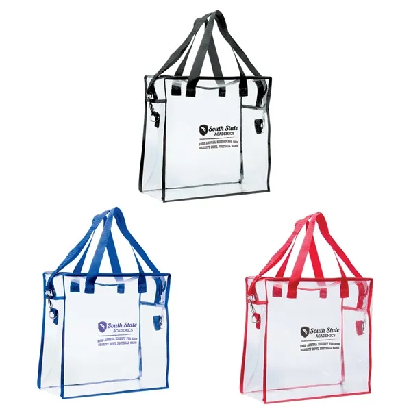 12" x 12'" x 6" clear stadium bag with reinforced handle... from ASI 62190 Illini