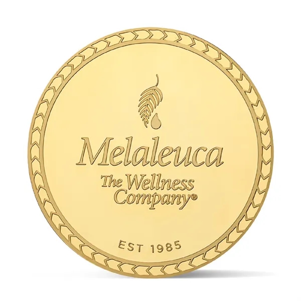 1.57" Embossed soft enamel challenge coin plus embossed logo plus 1... from ASI 37218 Athena Promo (tm)