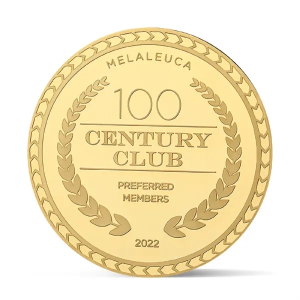 1.57" Embossed soft enamel challenge coin plus embossed logo plus 1... from ASI 37218 Athena Promo (tm)