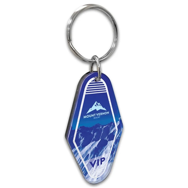 Vintage motel/hotel key tag with 1" split ring.... from ASI 72521 Morris Magnets / Laser Cuts