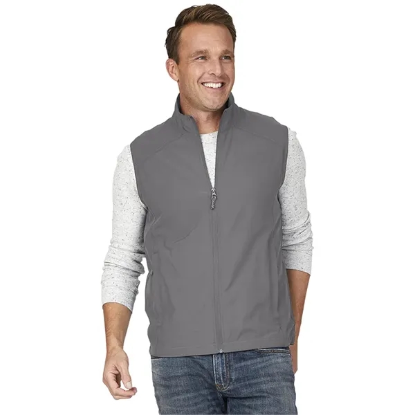 Men's 94/6 cotton and spandex blend Pack-N-Go vest with zippered front... from ASI 44620 Charles River Apparel