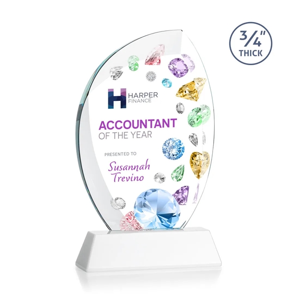 Wichita VividPrint™ Award on Newhaven - White... from ASI 84592 St Regis Group / St Regis