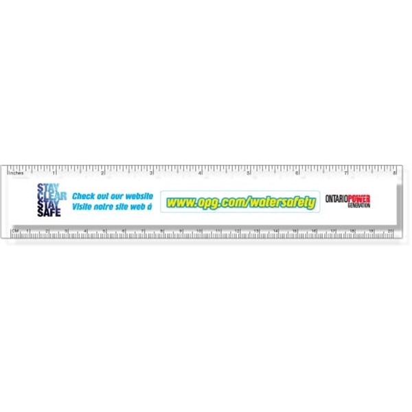 Clear Copolyester Flexible Plastic Rulers Full Color Imprint with standard or... from ASI 87400 ArtechPro