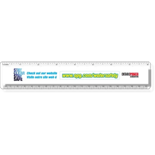 Clear Copolyester Flexible Plastic Rulers Full Color Imprint with standard or... from ASI 87400 ArtechPro