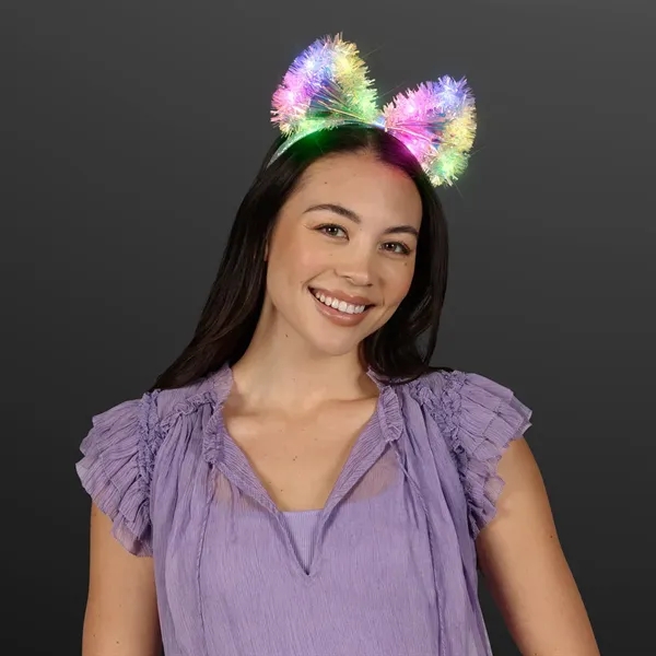 Iridescent Bow Party Lights Headband; Blank Pricing... from ASI 34194 ALightPromos