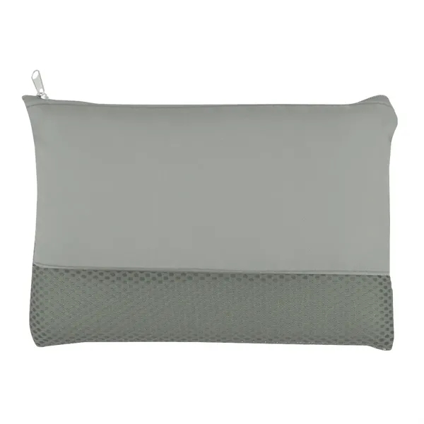 Tech kit that includes a mesh vanity bag with earbuds, car... from ASI 61125 Hit Promotional Products / Hit®