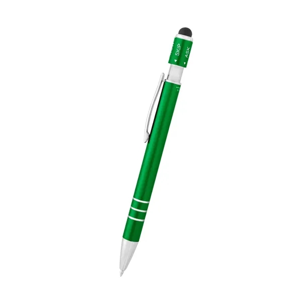 Recycled Aluminum Spin Game Top Pen With Stylus... from ASI 61125 Hit Promotional Products / Hit®