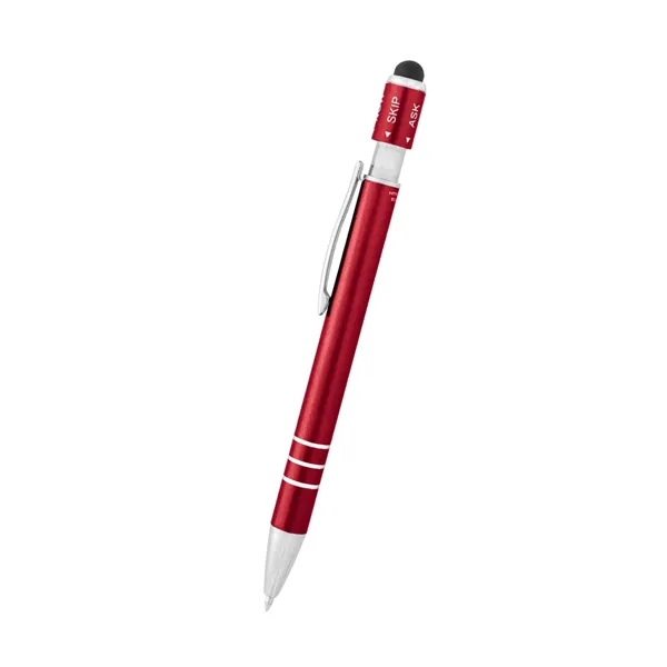 Recycled Aluminum Spin Game Top Pen With Stylus... from ASI 61125 Hit Promotional Products / Hit®