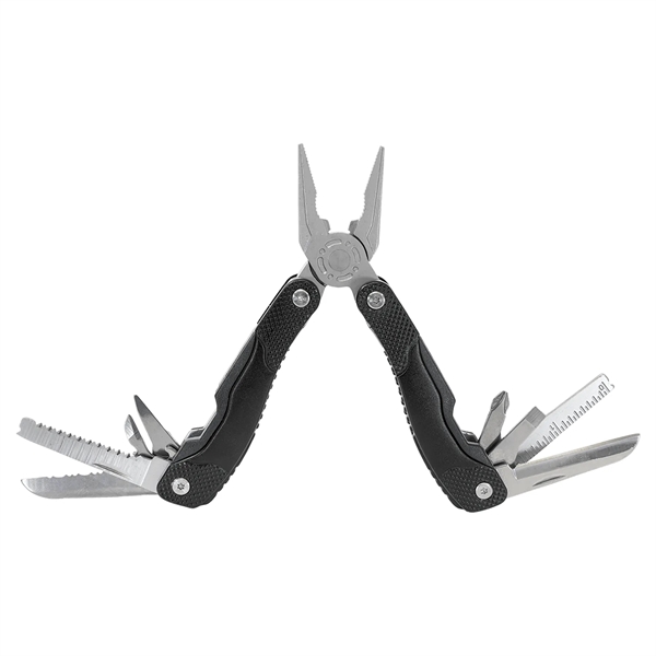 The Bison River 13 Function Multi Tool comes in a nylon... from ASI 72657 Active Life Promo