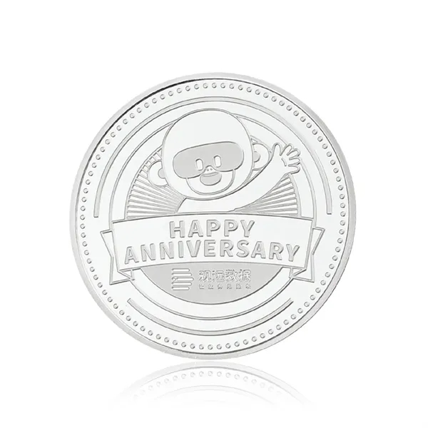 1.77" Embossed zinc challenge coin plus embossed logo plus 1 color... from ASI 37218 Athena Promo (tm)