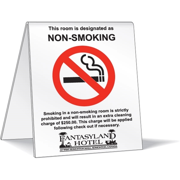 White Styrene Heat Bent Plastic Tents & Displays. All custom sizes.... from ASI 87400 ArtechPro